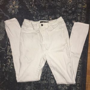 ❤️ High Waisted White Skinny Jeans